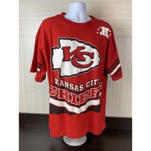 Vintage Kansas City Chiefs football NFL team 1995  t shirt mens XXL red